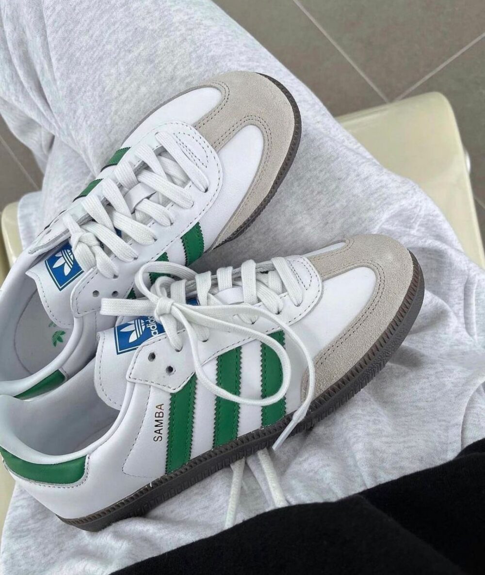 Adidas Samba OG Cloud White Green - Görsel 6