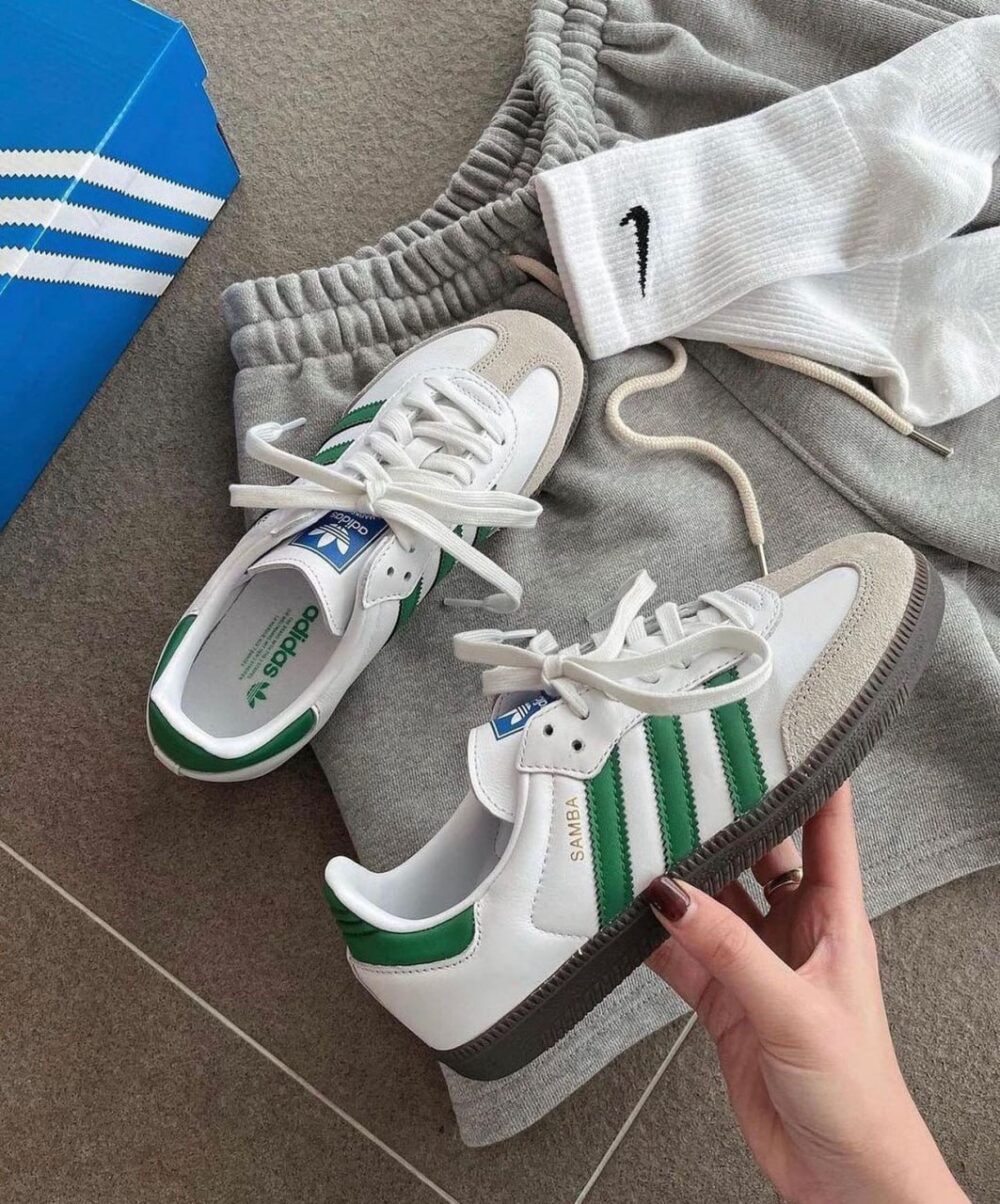 Adidas Samba OG Cloud White Green - Görsel 7