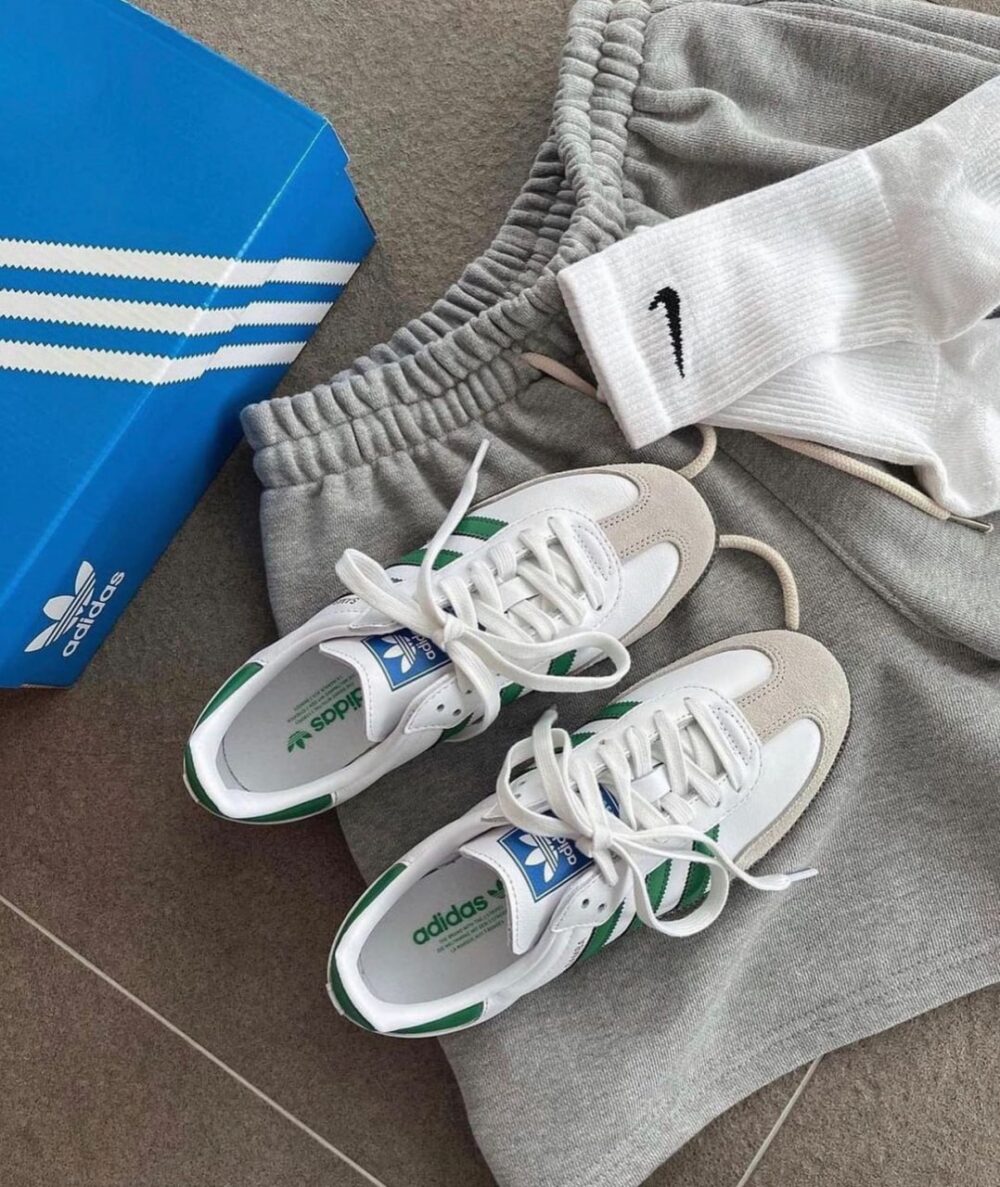 Adidas Samba OG Cloud White Green - Görsel 8