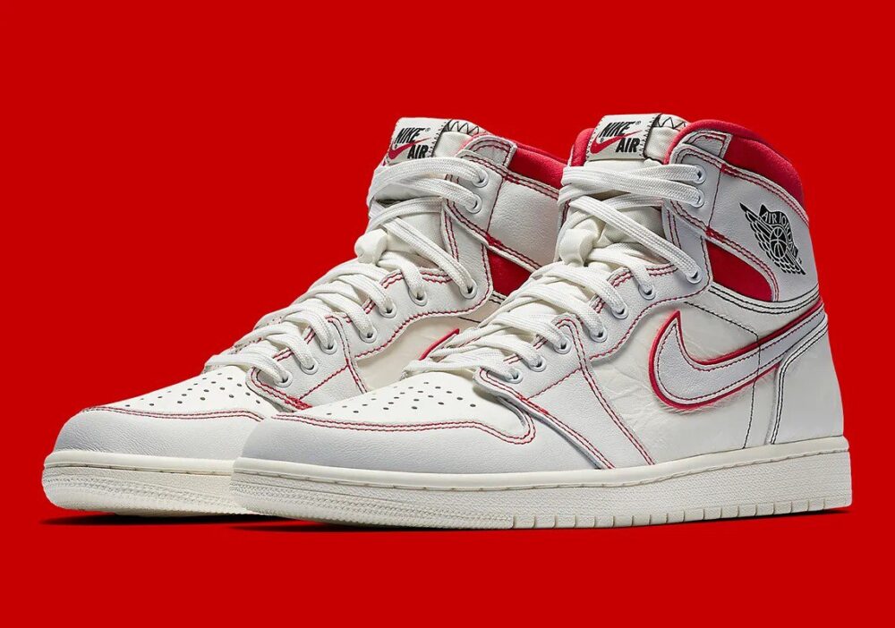 Air Jordan 1 Retro High OG Sail Phantom Red