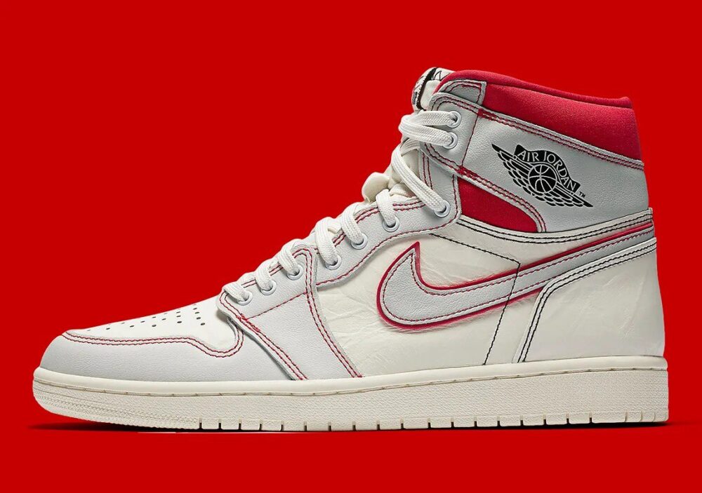 Air Jordan 1 Retro High OG Sail Phantom Red - Görsel 2