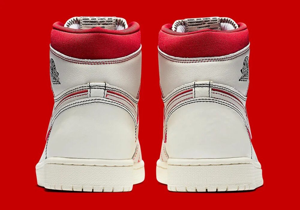 Air Jordan 1 Retro High OG Sail Phantom Red - Görsel 5